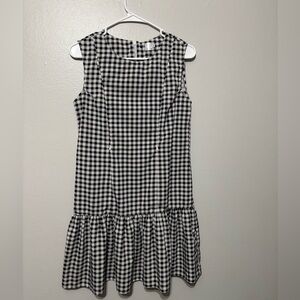 Stylish Gingham Sleeveless Dress with feeding zippers